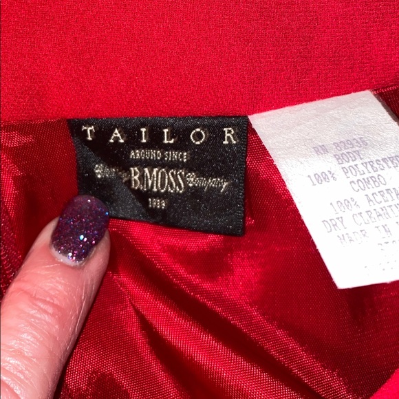 Like new!! BMoss Red skirt Size 8 - Picture 4 of 8
